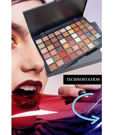 TechnoStation 54 Eyeshadow Palette Matte and Shiny Makeup Set -2 - Buy Online on GoSupps.com