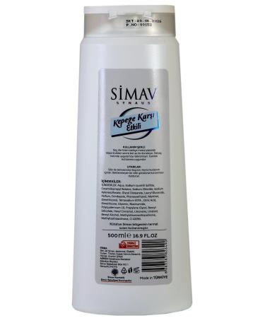 SIMAV SYNAUS Thermal Water Anti-Dandruff Effective Menthol Shampoo - 500 Ml - Buy Online on GoSupps.com