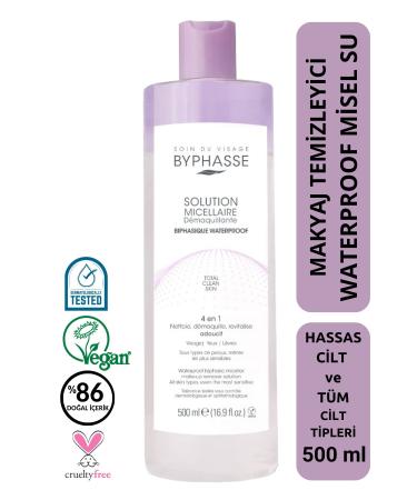 BYPHASSE Micellar Dual Phase Face and Make-up Remover All Skin Types 500ml
