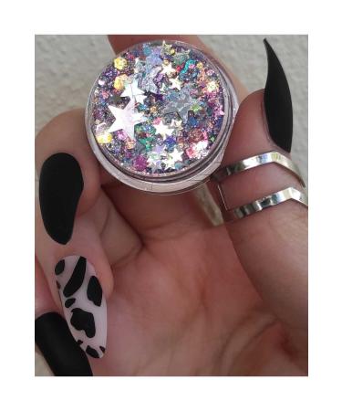 hbtasarim Shiny Glitter Gel Eyeshadow Glitter Glitter Hair and Body Glitter Starry - Magic Stars - Buy Online on GoSupps.com