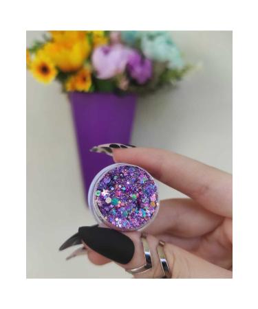 hbtasarim Glitter gel forumlu shiny sparkling body glitter face glitter purple