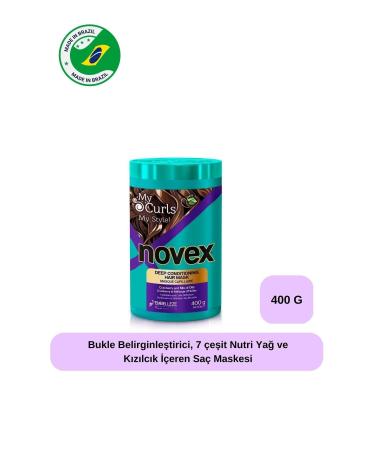 NOVEX My Curls - Curl Defining Hair Mask with 7 Types of Nutri Oils and Cranberry 400g - Buy Online on GoSupps.com