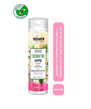 NOVEX Coconut Oil - Nourishing and Anti-Breakage Repair Shampoo 300ml - - Buy Online on GoSupps.com
