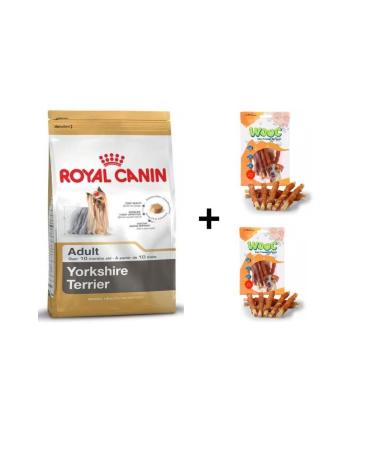 Royal Canin Yorkshire Terrier Dog Food 1.5 kg + 2 Wooc Rewards 80 Gr