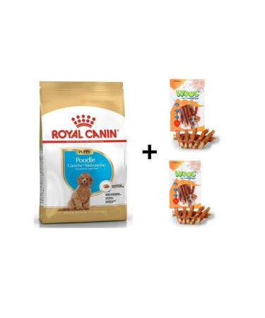 Royal Canin Poodle Puppy Dog Food 3 Kg + 2 Wooc Rewards 80 Gr