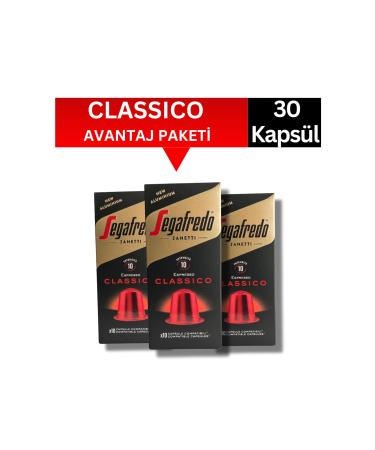 Segafredo Classico Nespresso Compatible Capsule Coffee 30 Pieces