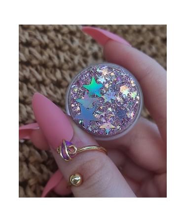 hbtasarim Glitter Gel Eyeshadow Glitter Eyeshadow Lilac Hair-face Glitter Magic Box Lilac Shiny Glitter - Buy Online on GoSupps.com