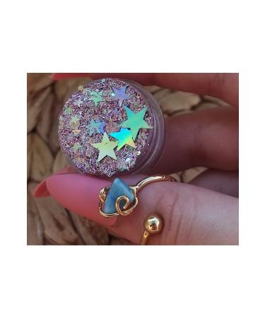 hbtasarim Glitter Gel Eyeshadow Glitter Eyeshadow Lilac Hair-face Glitter Magic Box Lilac Shiny Glitter - Buy Online on GoSupps.com