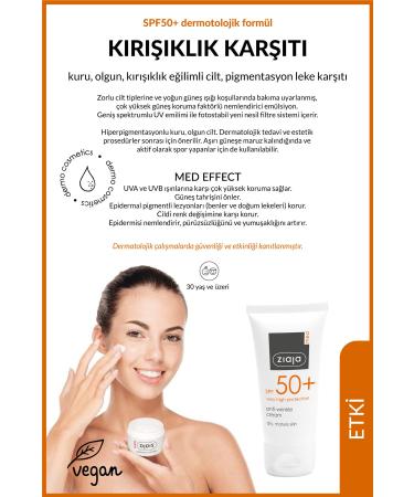 Ziaja Med Spf 50 Anti-Wrinkle Cream Dermatological Formula 50 ml - Buy Online on GoSupps.com