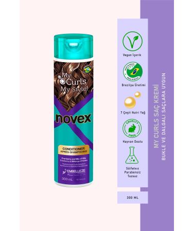 NOVEX My Curls - Curl Defining Hair Conditioner with 7 Types of Nutri Oils and Cranberry 300ml