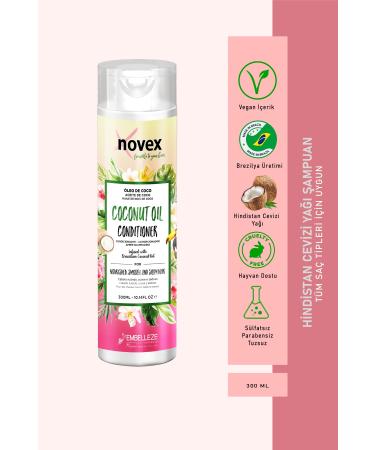 NOVEX Coconut Oil - Nourishing and Anti-Breakage Repairing Coconut Oil Hair Conditioner 300ml
