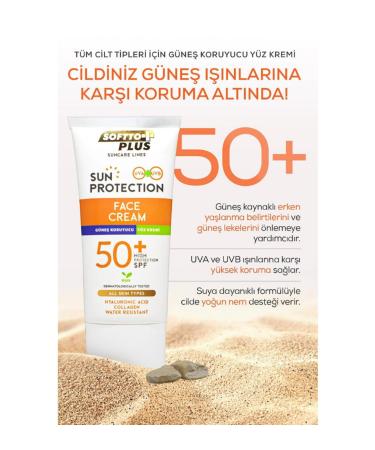 Softto Plus 50SPF Sunscreen Face Cream for All Skin Types 75 Ml - Buy Online on GoSupps.com