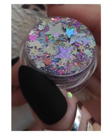 hbtasarim Shiny Glitter Gel Eyeshadow Glitter Glitter Hair and Body Glitter Starry - Magic Stars
