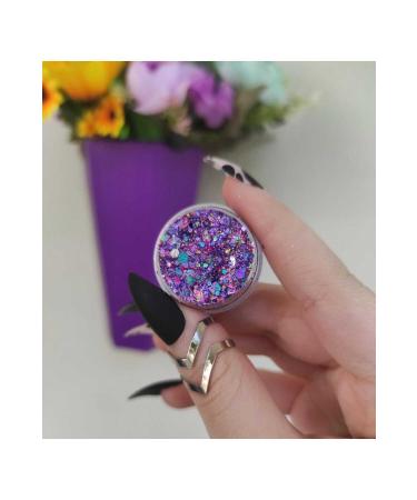 hbtasarim Glitter gel forumlu shiny sparkling body glitter face glitter purple - Buy Online on GoSupps.com