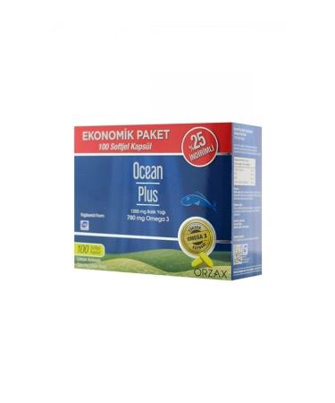 Orzax Plus Omega 3 1200 mg 100 Capsules