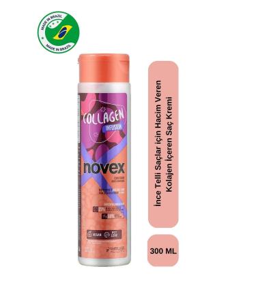 NOVEX Collagen Infusion - Volume-Giving Collagen Conditioner for Fine Hair 300ml - Buy Online on GoSupps.com