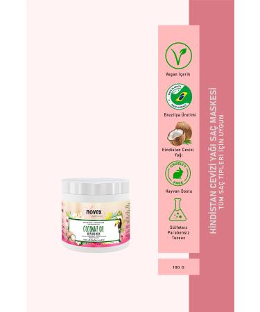 NOVEX Coconut Oil - Nourishing and Anti-Breakage Repairing Hair Mask 100g -