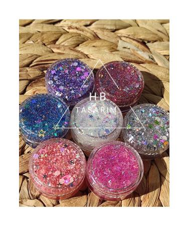 hbtasarim Glitter Gel Eyeshadow Glitter Gel Eyeshadow Set Shiny Glitter