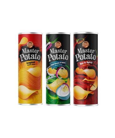 Master Potato Chips 160 gr 3-pack Mixed Package
