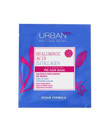 Urban Care Hyaluronic Acid & Collagen Pre-Shower Hair Care Mask for Dry and Lifeless Hair 50 ml