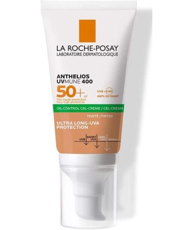 La Roche Posay Anthelios UvMune400 SPF 50+ Tinted Sunscreen Face Cream for Oily Skin - 50 ml - Buy Online on GoSupps.com