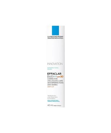 La Roche Posay Effaclar Duo + Face Care Cream with SPF 30 Protection for Oily and Irregular Skin 40 ml - Buy Online on GoSupps.com