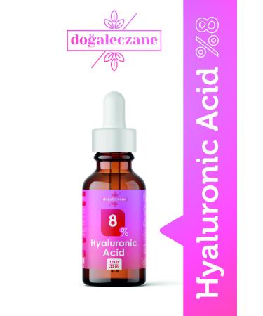 Natural Pharmacy Hyaluronic Acid 8% Moisturizer Dry Skin Hyaluronic Acid 8% Hyaluronic Acid 8% 1 Piece 30 ml Glass