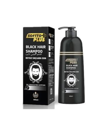 Softto Plus Black Shampoo for White Hair 350ml 3 Pieces Eco Package - Buy Online on GoSupps.com