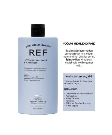 REF STOCKHOLM Intense Hydrate Shampoo 285 Ml Intense Moisturizing Shampoo for Dry Hair - Buy Online on GoSupps.com