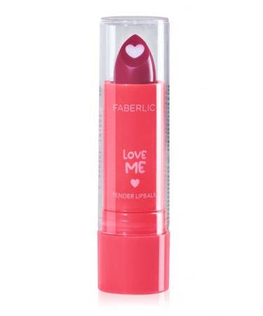 Faberlic Love Me Tender Lip Balm with Almond and Camellia Oils Shade Hearts 40837