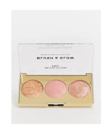 Revolution Pro Brand: Revolution Pro -Blush and Highlighter Palette (Peach Glow) -8.4 GR
