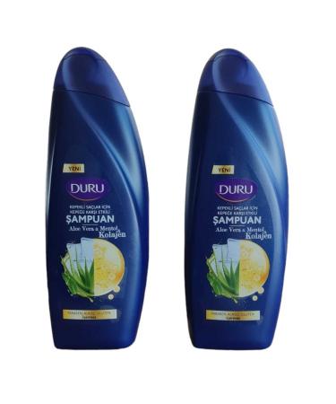 Duru DANDRUFF HAIR ALOE VERA & MENTHOL & COLLAGEN SHAMPOO 500 ML (2 PIECES)
