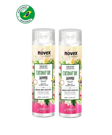 NOVEX Coconut Oil - Nourishing and Anti-Breakage Repair Shampoo 300ml X 2 Pieces - - Buy Online on GoSupps.com