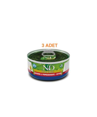 N & D PRIME CAT CANNED CHICKEN & POMEGRANATE KITTEN 70 GR