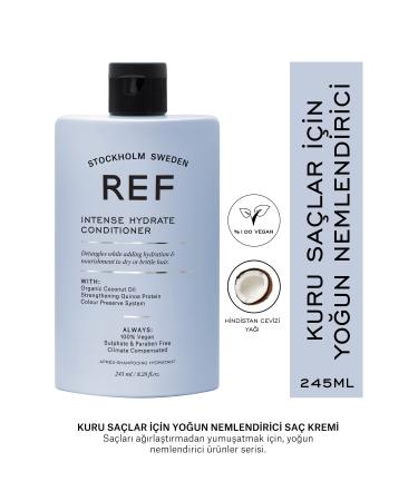 REF STOCKHOLM Intense Hydrate Conditioner 245 Ml Dry Hair Intense Moisturizing Hair Care Cream