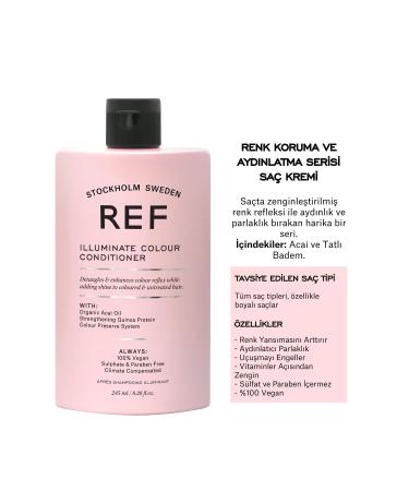 REF STOCKHOLM Illuminate Colour Conditioner 245 Ml Brightening Moisturising and Protective Care for Dyed Hair - Buy Online on GoSupps.com