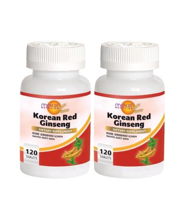 Meka Nutrition Red Korean Ginseng 2x120 Tablets Korean Red Ginseng