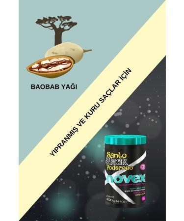 NOVEX Mystic Black - Hair End Repairing Hair Mask for Damaged Dry Hair 400g - Buy Online on GoSupps.com