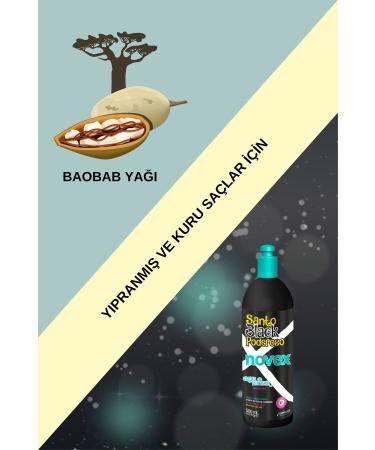 NOVEX Mystic Black - Hair End Repairing Leave-In Conditioner for Damaged Dry Curly Hair 500ml - Buy Online on GoSupps.com