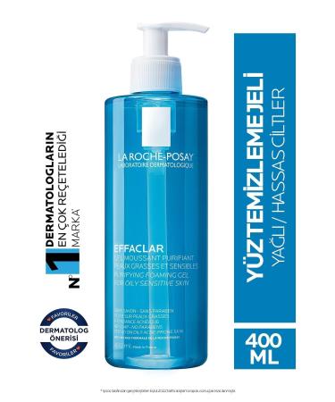 La Roche Posay Sebum Purifying and Anti-Blackhead Effaclar Gel for Oily and Sensitive Skin 400 ML