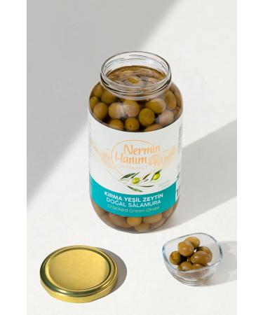 Nermin Han m Olive Grove Edremit Green Cracked Olives (650 gr)
