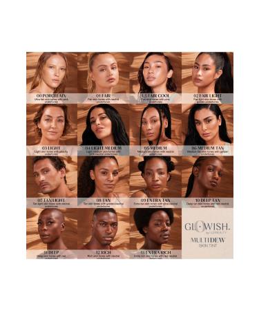 Huda Beauty GloWish Multidew Vegan Skin Tint Foundation 40 ml - Buy Online on GoSupps.com