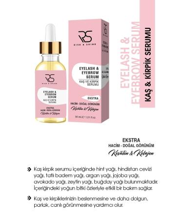 rise and shine Eyebrow & Eyelash Serum Providing Effective Care with Intensive Plant Extracts 30 / ml. - Buy Online on GoSupps.com