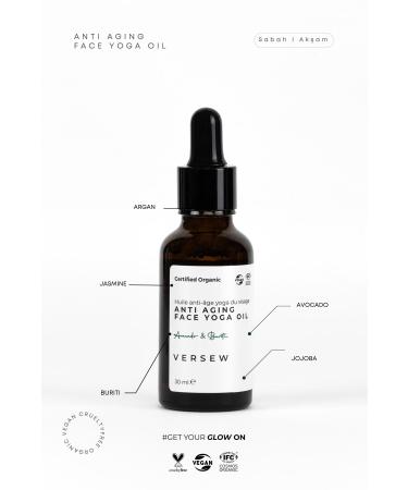 VERSEW Organic Anti Aging Face Yoga Massage Oil 30 Ml - Buy Online on GoSupps.com