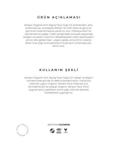 VERSEW Organic Anti Aging Face Yoga Massage Oil 30 Ml - Buy Online on GoSupps.com