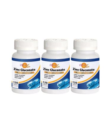 Meka Nutrition Zinc Gluconate 3x120 Tablets