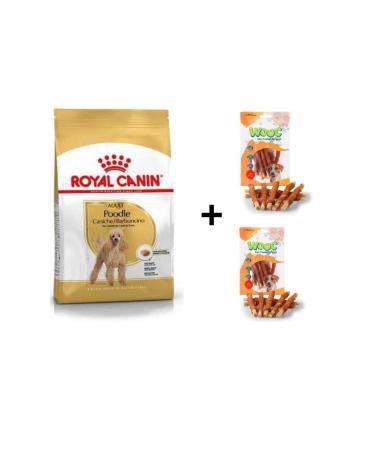 Royal Canin Poodle Adult Dog Food 3 Kg + 2 Wooc Rewards 80 Gr