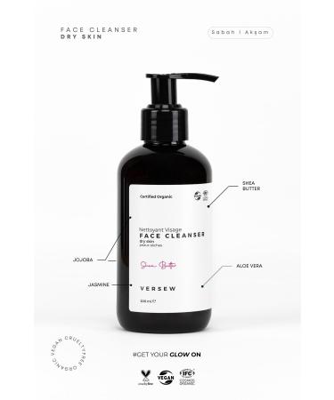 VERSEW Organic Purifying & Refreshing Facial Cleansing Gel Dry Skin 200 ml - Buy Online on GoSupps.com