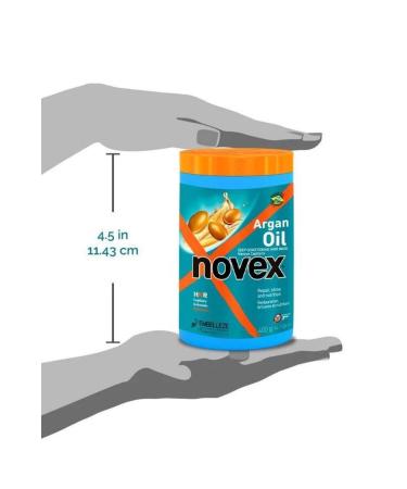 NOVEX Argan Oil - Hair Mask with Repairing Argan Oil for Damaged and Processed Hair 400g - Buy Online on GoSupps.com