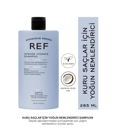 REF STOCKHOLM Intense Hydrate Shampoo 285 Ml Intense Moisturizing Shampoo for Dry Hair